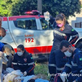 Fotos de Mulher sofre ferimentos graves após carro avança preferencial em Maringá