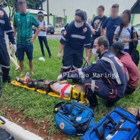 Fotos de Câmera registra menino de 10 anos sendo atropelado após descer de ônibus em Maringá 