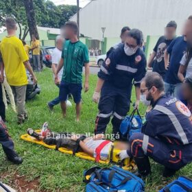 Fotos de Câmera registra menino de 10 anos sendo atropelado após descer de ônibus em Maringá 