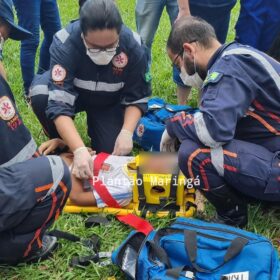 Fotos de Câmera registra menino de 10 anos sendo atropelado após descer de ônibus em Maringá 