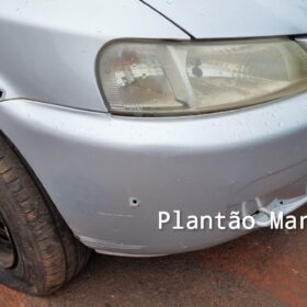 Fotos de Carro com três pessoas é crivado de bala durante atentado a tiros em Sarandi