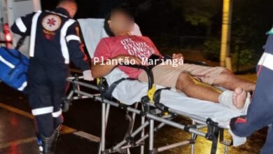 Fotos de Homem é baleado enquanto andava de moto em Maringá