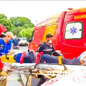 Fotos de Motociclista avança preferencial e é atingido por carro em Maringá