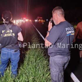 Fotos de Motociclista morreu após acidente envolvendo quatro veículos na BR-376 em Marialva 