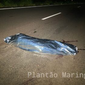 Fotos de Identificado motorista que morreu esmagado por caminhão após ser ejetado de veículo na PR-323