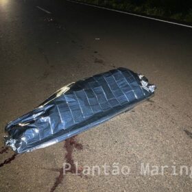 Fotos de Identificado motorista que morreu esmagado por caminhão após ser ejetado de veículo na PR-323