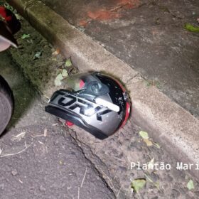 Fotos de Mulher morre após cair de garupa de moto e bater contra carro estacionado em Maringá