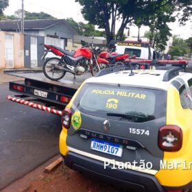 Fotos de Polícia Militar prende dois homens, uma garota de programa e recupera três motos roubadas em Maringá