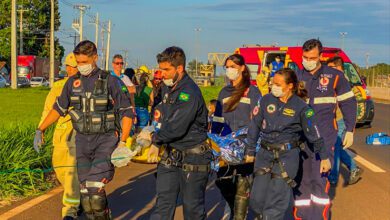 Fotos de Pedestre é intubada após ser atropelada na rodovia PR-323