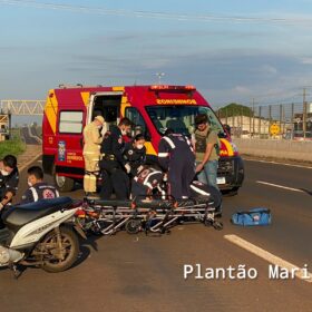 Fotos de Pedestre é intubada após ser atropelada na rodovia PR-323