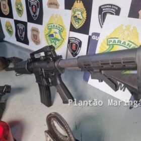 Fotos de Polícia apreende fuzil e pistola com integrantes do grupo piratas do asfalto em Maringá 