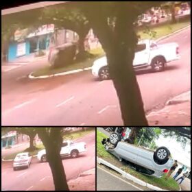 Fotos de Motorista avança preferencial e causa acidente em Maringá 