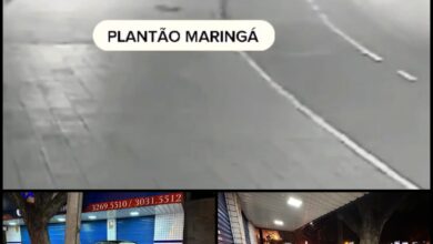 Fotos de Motorista foge após bater carro de luxo em poste em Maringá, diz PM