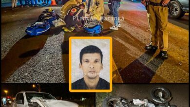 Fotos de Motociclista morre após ser atingido por caminhonete em Maringá