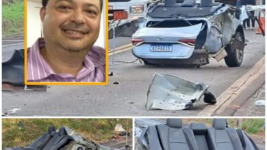 Fotos de Dentista morre após carro ficar destruído em acidente na BR-376 