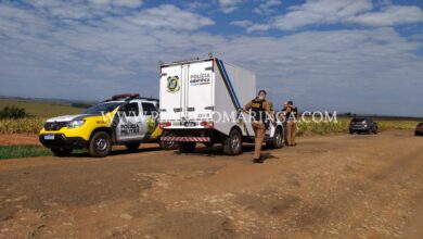 Fotos de Homem é encontrado morto com marcas de tiros dentro de carro na zona rural