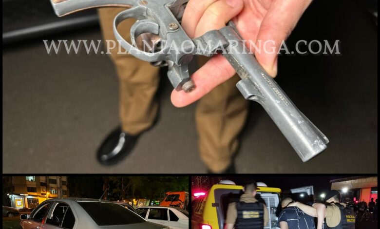 Fotos de Homem armado abandona carro e namorada ao tentar fugir de Blitz em Maringá