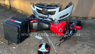 Fotos de Motorista avança preferencial provoca acidente e foge sem prestar socorro em Maringá 