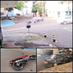 Fotos de Carro avança preferencial e deixa motociclista em estado grave, em Maringá