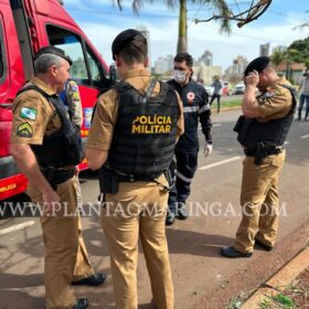 Fotos de Motorista é socorrido em estado grave após ser esfaqueado e ter o carro roubado em Maringá