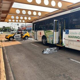 Fotos de A caminho do trabalho homem morre atropelado por ônibus da TCCC em Maringá
