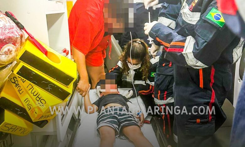 Fotos de Pai e filho de 4 anos ficam feridos após serem atropelados em Maringá