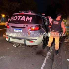 Fotos de Maringá; Homem busca arma no carro para atirar em desafeto e acaba ferido pela própria arma