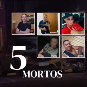 Fotos de Foram identificados os cinco homens que morreram em confronto com a Polícia Militar de Maringá