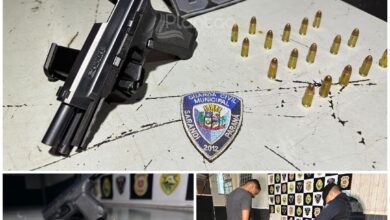 Fotos de Homem com mandado de prisão em aberto por homicídio é preso com pistola, em Sarandi