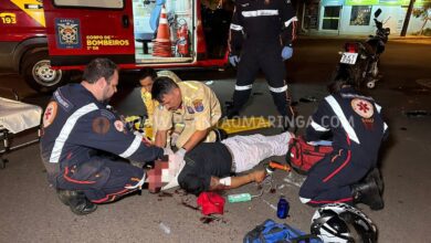 Fotos de Motociclista é intubado após grave acidente em Maringá 