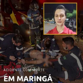 Fotos de Motociclista morre após bater na traseira de carreta estacionada em Maringá