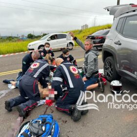 Fotos de A caminho do trabalho homem morre após bater moto de frente com caminhão, em Maringá