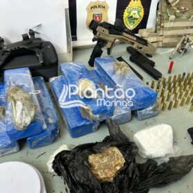 Fotos de Polícia Militar prende traficante e apreende carros roubados, armas e drogas em Maringá