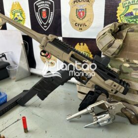 Fotos de Polícia Militar prende traficante e apreende carros roubados, armas e drogas em Maringá