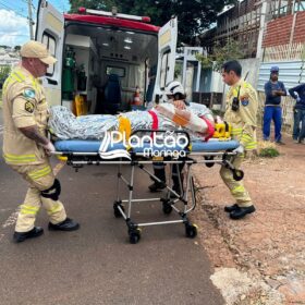 Fotos de Trabalhador fica ferido ao cair em laje de construção em Maringá