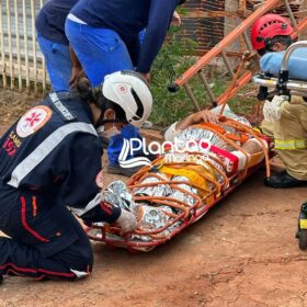 Fotos de Trabalhador fica ferido ao cair em laje de construção em Maringá