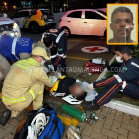 Fotos de Homem é intubado após ser esfaqueado na Praça Souza Naves, em Maringá