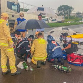 Fotos de Mulher morre ao ser atropelada na rodovia em Maringá