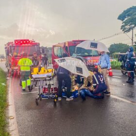 Fotos de Mulher morre ao ser atropelada na rodovia em Maringá