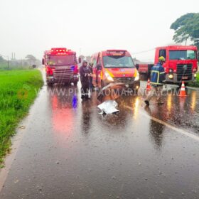 Fotos de Mulher morre ao ser atropelada na rodovia em Maringá