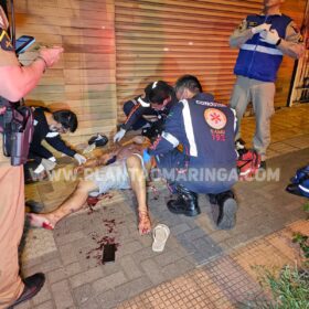 Fotos de Atentado a tiros em bar deixa homem em estado grave, em Maringá