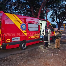 Fotos de Homem é socorrido com ferimentos graves após ser esfaqueado, em Maringá 