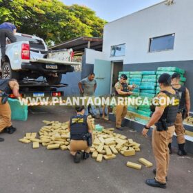 Fotos de Polícia Militar apreende quase duas toneladas de maconha em oficina mecânica em Maringá 