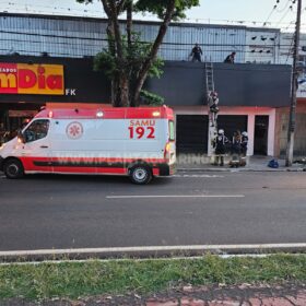 Fotos de Trabalhador de 72 anos, que sofreu uma descarga elétrica de 13 mil volts em Maringá, morre no hospital