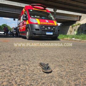 Fotos de Homem tem pernas esmagadas e morre após ser atropelado por carreta em Maringá