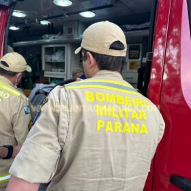 Fotos de Jovem é socorrido só de cueca e afirma que foi sequestrado e teve a caminhonete roubada em Maringá