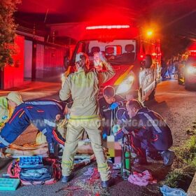 Fotos de Ciclista é intubado após colisão com ônibus do transporte coletivo em Maringá