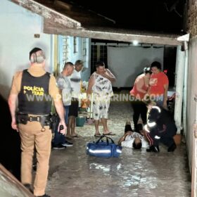 Fotos de Criminosos atiram 14 vezes e homem é socorrido com ferimentos graves em Maringá 