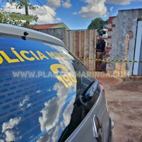 Fotos de Homem é executado com 14 tiros no quintal de uma residência, em Maringá 