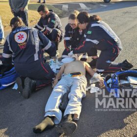 Fotos de Caminhoneiro atropelado no Contorno Sul em Maringá morre no hospital